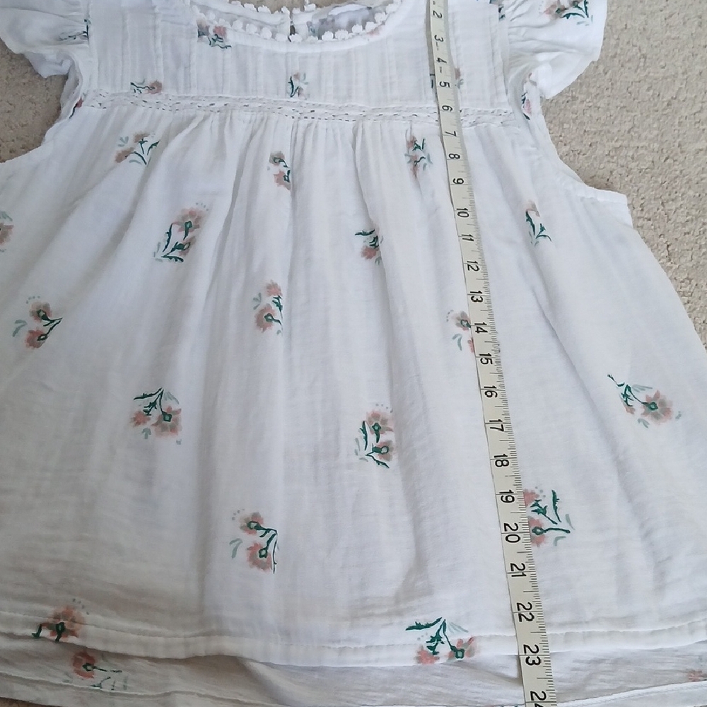 Lucky Brand White Floral Blouse - Picture 6 of 9